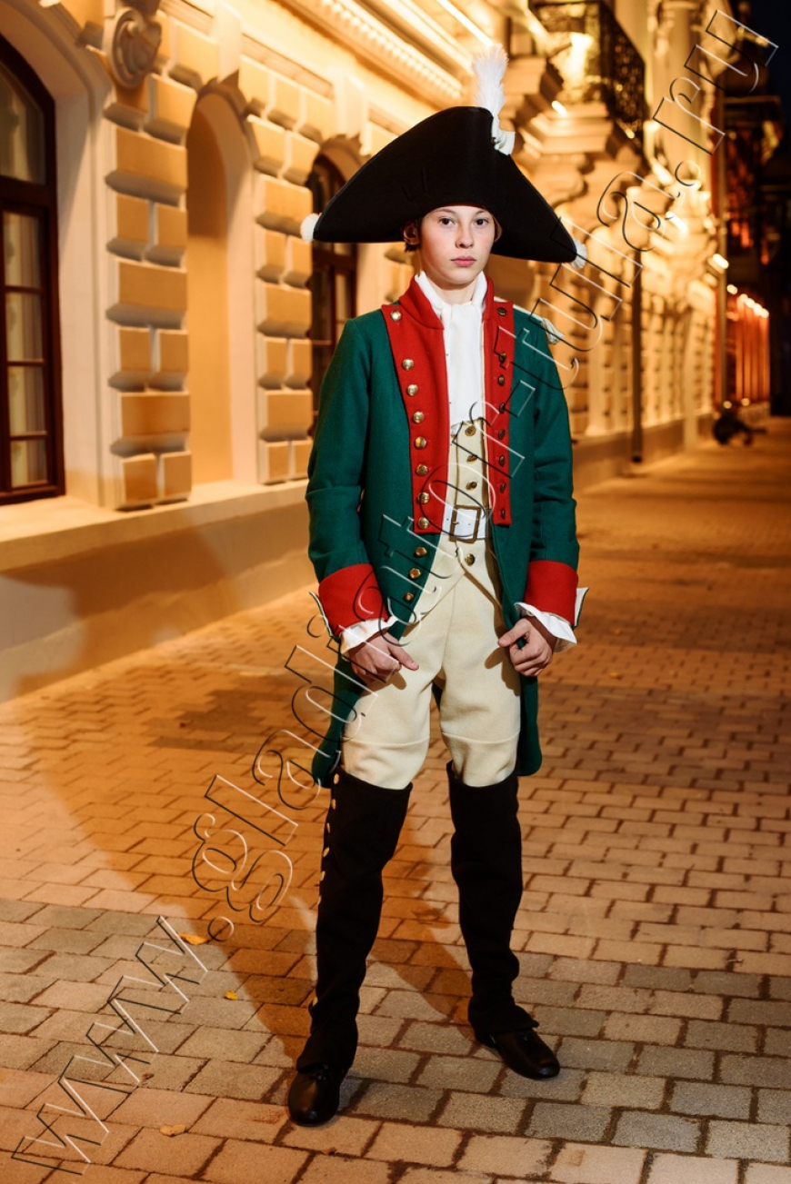 Мундир кадета Сухопутного Кадетского Корпуса с 1767 по 1786 годы
