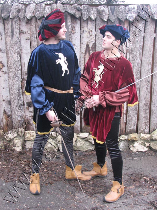 Коллекция мужских средневековых костюмов