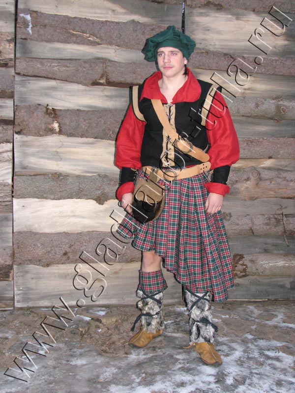 Коллекция мужских средневековых костюмов "Шотландцы"