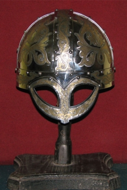 Шлем викинга, каркасный с полумаской