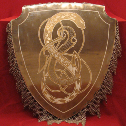 Щит подарочный стальной "Змей"