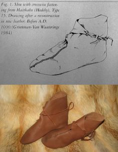 Обувь викингов. 9–11 века. Ботинки из Хедебю (тип 10)